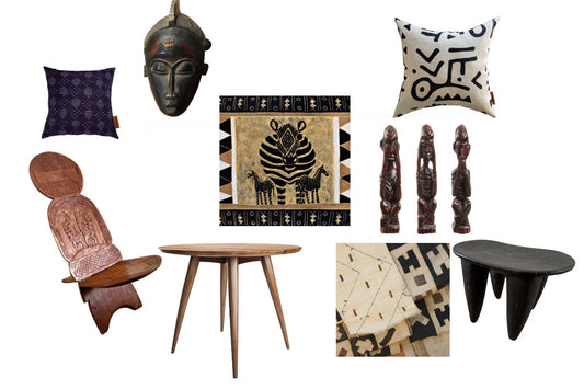 Plusieurs objets de decoration africain